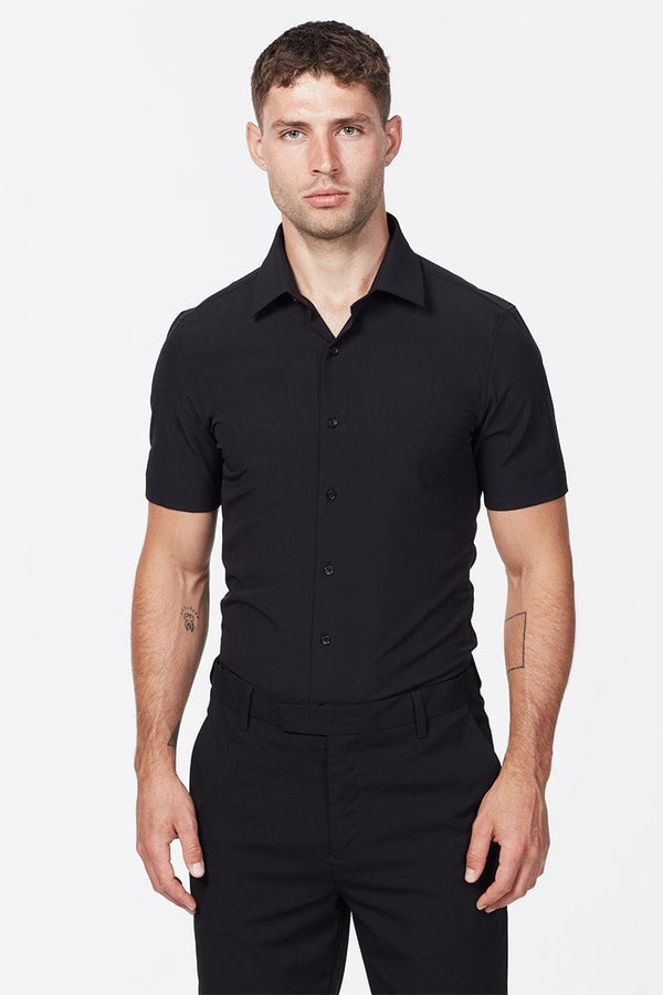 Gege Shirts & Tops SHORT SLEEVE ESSENTIAL SHIRT BLACK