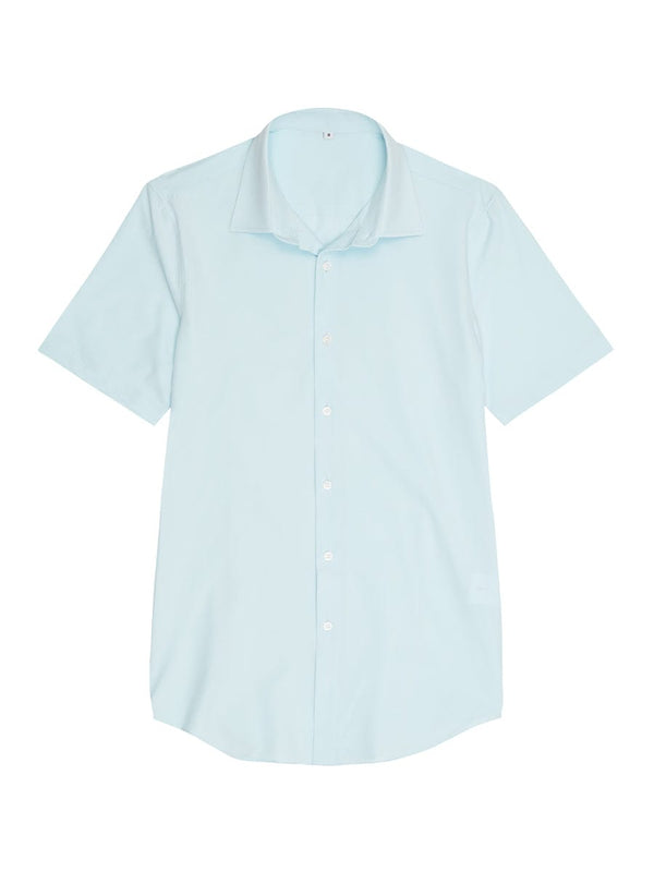 Gege Shirts & Tops SHORT SLEEVE ESSENTIAL SHIRT BLUE