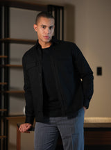 Gege CARGO SHIRT - BLACK