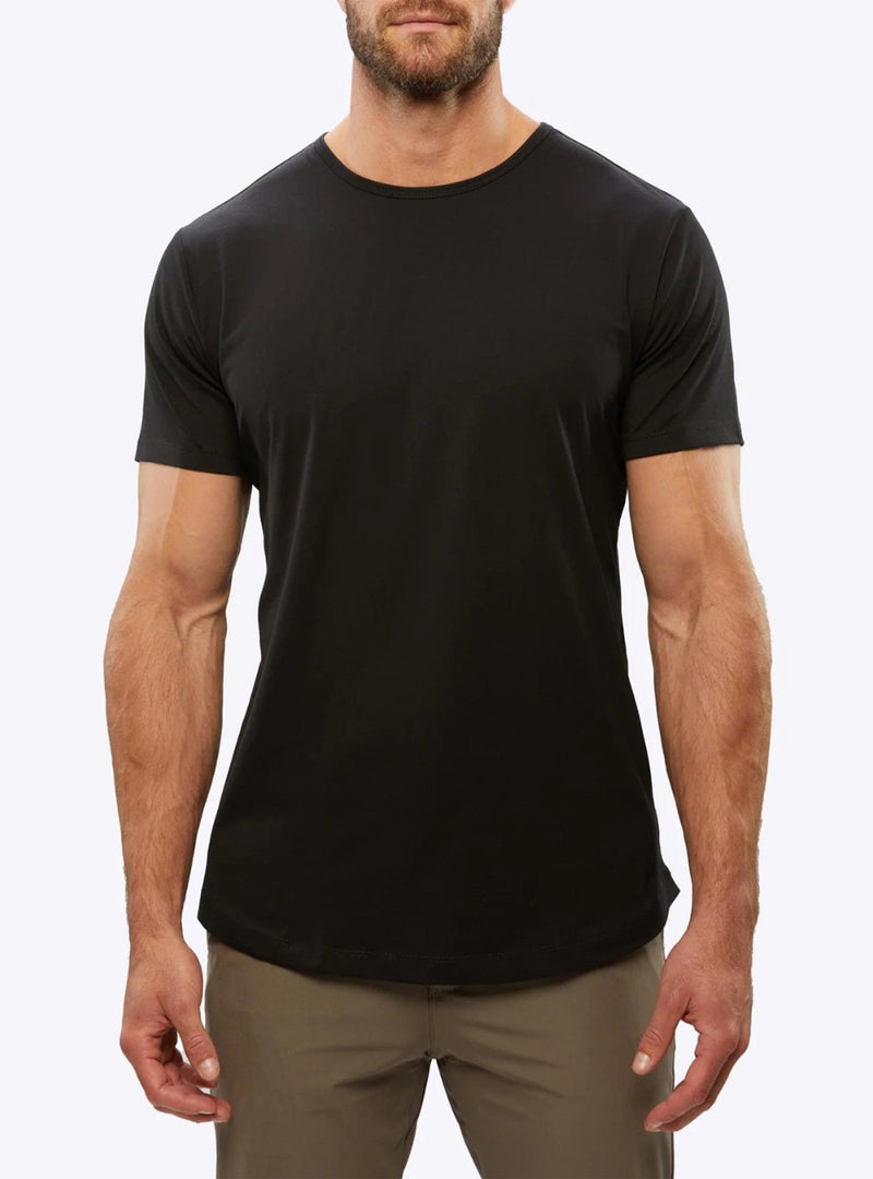 Gege CLASSIC T-SHIRT CURVED-HEM BLACK