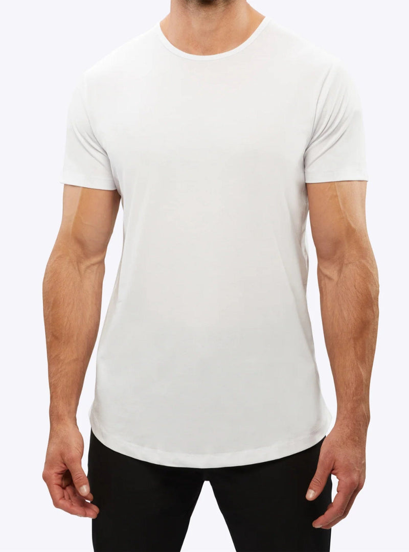 Gege CLASSIC T-SHIRT CURVED-HEM WHITE